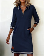 Harper | Zip Collar Dress