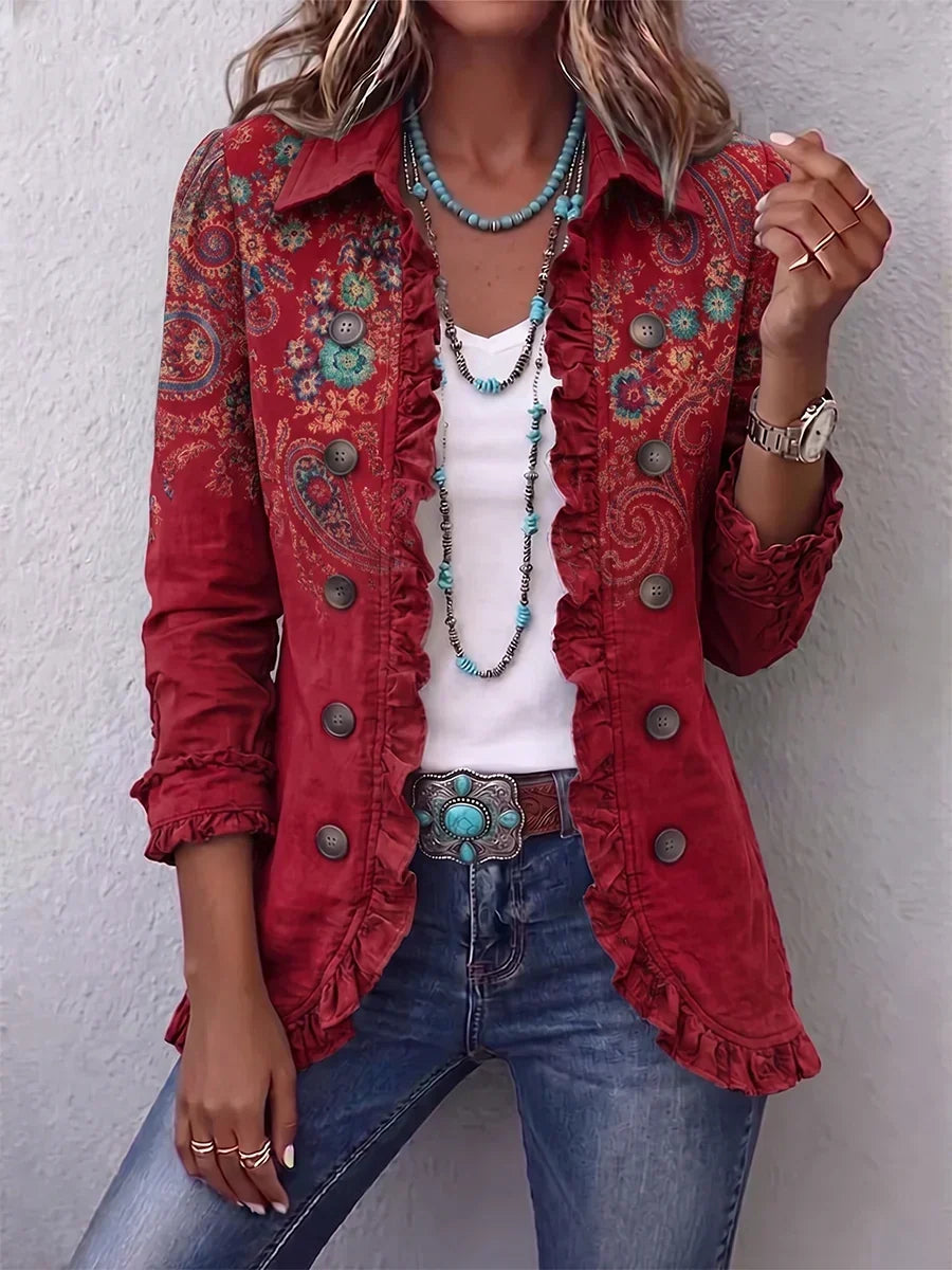 Lois | Boho Ruffled Jacket