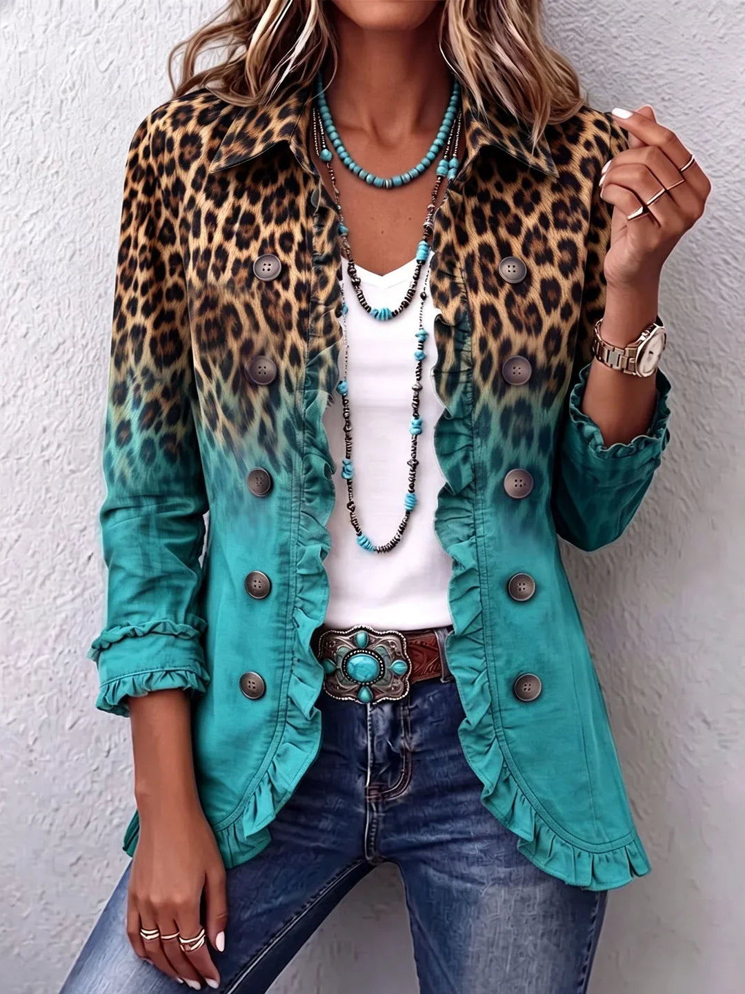 Lois | Boho Ruffled Jacket